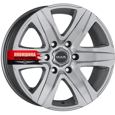 Диск литой MAK STONE 6 8J18 PCD6*139,7 ET15 DIA106,1 SILVER (WHS517782)