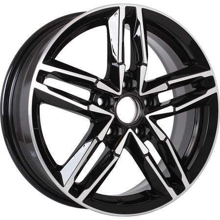 Диск литой K&K SAYAN 6J16 PCD5*110 ET45 DIA63,35 ALMAZ BLACK (7336802)