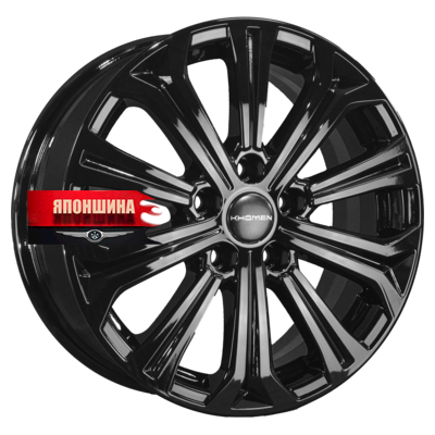 Диск литой KHOMEN WHEELS KHW1610 6,5J16 PCD5*110 ET45 DIA67,1 BLACK (WHS527663)