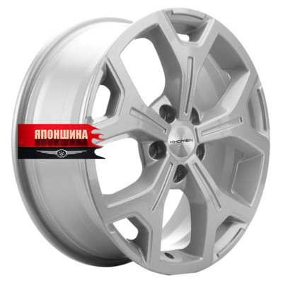 Диск литой KHOMEN WHEELS KHW1710 6,5J17 PCD5*120 ET55 DIA65,1 F-SILVER (WHS526081)