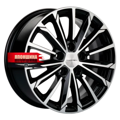 Диск литой KHOMEN WHEELS KHW1611 6,5J16 PCD5*110 ET46 DIA63,3 BLACK-FP (WHS518478)