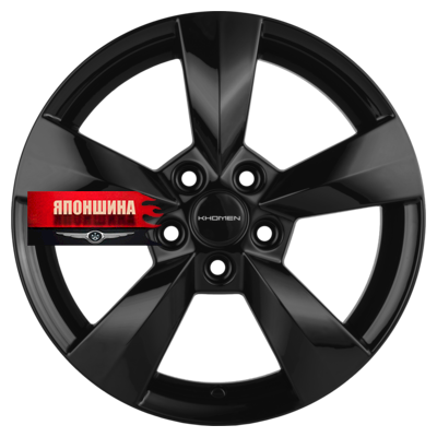 Диск литой KHOMEN WHEELS KHW1504 6J15 PCD5*100 ET38 DIA57,1 BLACK (WHS524786)