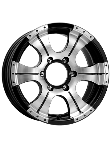 Диск литой K&K БАЙКОНУР 7J15 PCD6*139,7 ET-5 DIA110,1 алмаз черный (11865)