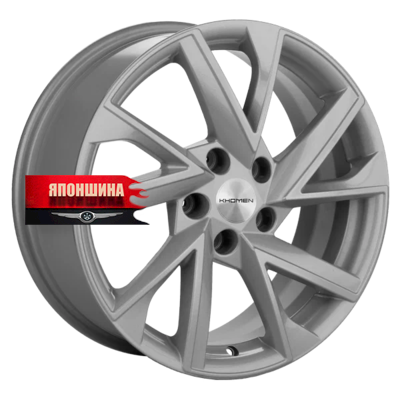 Диск литой KHOMEN WHEELS KHW1714 7J17 PCD5*110 ET46 DIA63,3 F-SILVER (WHS526692)
