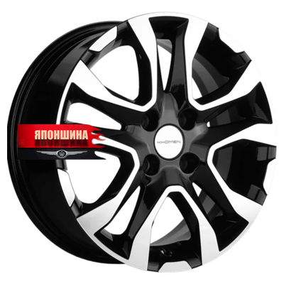 Диск литой KHOMEN WHEELS KHW1503 6J15 PCD4*98 ET36 DIA58,5 BLACK-FP (WHS507816)