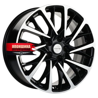Диск литой KHOMEN WHEELS KHW1804 7,5J18 PCD5*108 ET40 DIA60,1 BLACK-FP (WHS503771)