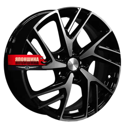 Диск литой KHOMEN WHEELS KHW1722 6,5J17 PCD5*114,3 ET45 DIA54,1 BLACK-FP (WHS520108)