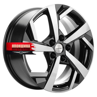 Диск литой KHOMEN WHEELS KHW1712 7J17 PCD5*114,3 ET40 DIA57,1 BLACK-FP (WHS533517)