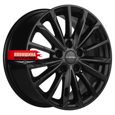 Диск литой KHOMEN WHEELS KHW1611 6,5J16 PCD5*110 ET45 DIA67,1 BLACK (WHS531983)
