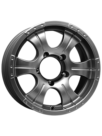 Диск литой K&K БАЙКОНУР 8J16 PCD5*139,7 ET-15 DIA110,1 дарк платинум (16672)