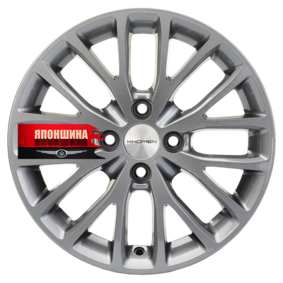 Диск литой KHOMEN WHEELS KHW1506 6J15 PCD4*100 ET46 DIA54,1 GRAY (WHS498037)