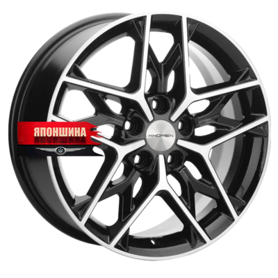 Диск литой KHOMEN WHEELS KHW1709 7J17 PCD5*108 ET50 DIA63,35 BLACK-FP (WHS518117)