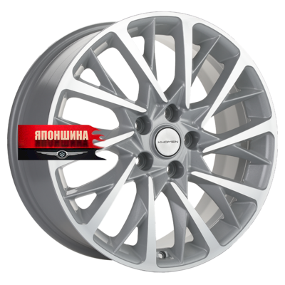 Диск литой KHOMEN WHEELS KHW1804 7,5J18 PCD5*112 ET39 DIA66,6 F-SILVER-FP (WHS498265)