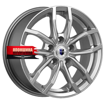 Диск литой K&K ФРОСТ 6,5J15 PCD5*114,3 ET39 DIA60,1 ДАРК ПЛАТИНУМ (WHS521837)