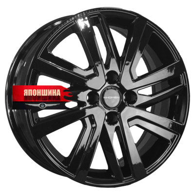 Диск литой KHOMEN WHEELS KHW1609 6J16 PCD4*100 ET37 DIA60,1 BLACK (WHS527735)