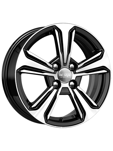 Диск литой K&K КС777 6J15 PCD4*100 ET48 DIA54,1 алмаз черный (18258)