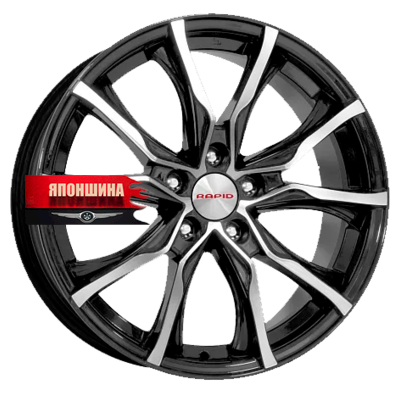 Диск литой K&K ТВИСТ 7,5J17 PCD5*120 ET43 DIA72,6 АЛМАЗ ЧЕРНЫЙ (WHS511341)