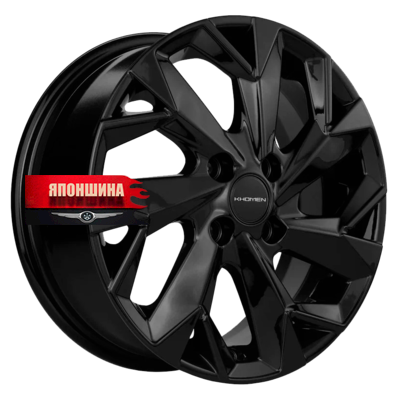 Диск литой KHOMEN WHEELS KHW1402 5,5J14 PCD4*100 ET43 DIA60,1 BLACK (WHS527707)