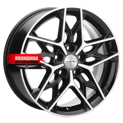 Диск литой KHOMEN WHEELS KHW1709 7J17 PCD5*110 ET40 DIA67,1 BLACK-FP (WHS532492)