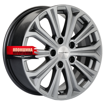 Диск литой KHOMEN WHEELS KHW1610 6,5J16 PCD5*115 ET41 DIA70,2 GRAY (WHS503385)