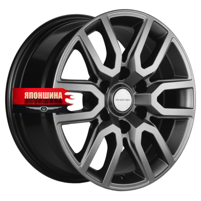 Диск литой KHOMEN WHEELS KHW1723 8J17 PCD6*139,7 ET36 DIA100,1 GRAY (WHS524085)
