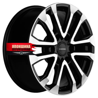 Диск литой KHOMEN WHEELS KHW1805 7,5J18 PCD6*114,3 ET38 DIA67,1 BLACK-FP (WHS531438)