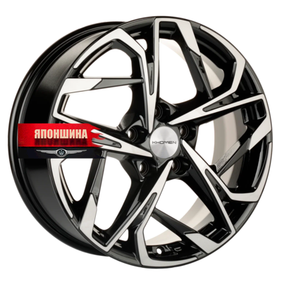 Диск литой KHOMEN WHEELS KHW1716 7J17 PCD5*114,3 ET50 DIA67,1 BLACK-FP (WHS498555)