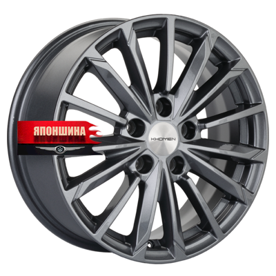 Диск литой KHOMEN WHEELS KHW1611 6,5J16 PCD5*114,3 ET50 DIA66,1 GRAY (WHS497957)
