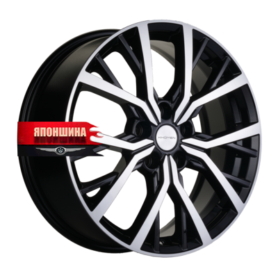 Диск литой KHOMEN WHEELS KHW1806 7J18 PCD5*112 ET43 DIA57,1 BLACK-FP (WHS506376)