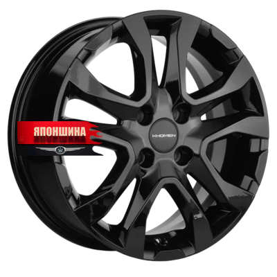 Диск литой KHOMEN WHEELS KHW1503 6J15 PCD4*100 ET50 DIA60,1 BLACK (WHS507837)