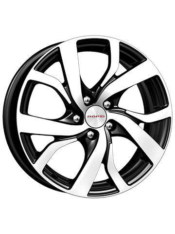 Диск литой K&K ПАЛЕРМО 6,5J16 PCD5*108 ET50 DIA63,35 алмаз черный (3674)