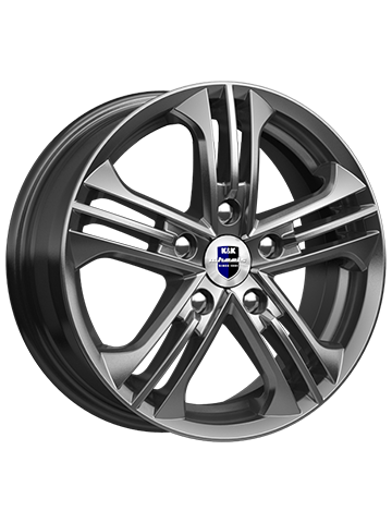 Диск литой K&K TRINITY 6J15 PCD5*108 ET50 DIA63,35 дарк платинум (18498)