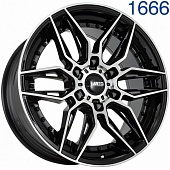 Диск литой KIPARDO KF66 8,5J18 PCD6*139,7 ET15 DIA108,1 BLACK MACHINED FACE (1666KF66)